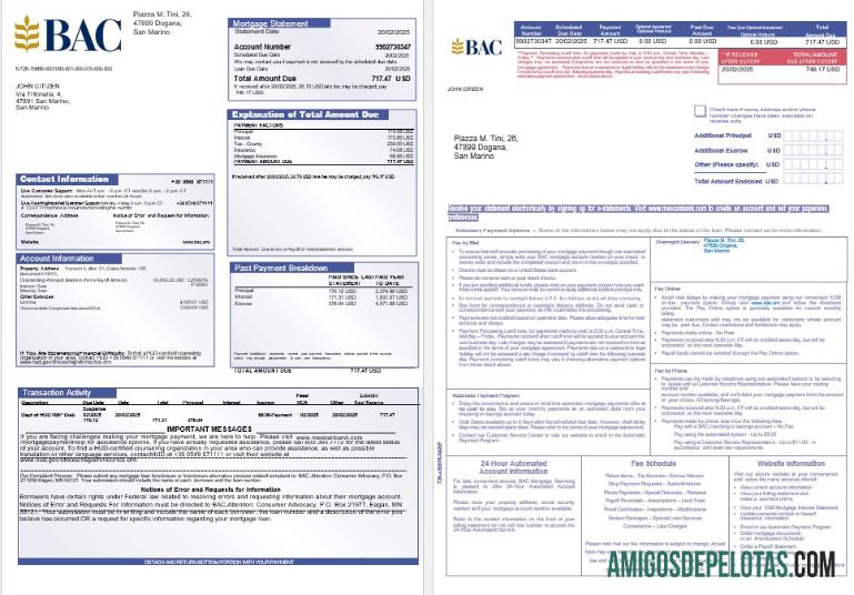 Declaração de hipoteca do San Marino Banca Agricole Commerciale em formatos Word e PDF 1 2 modelo